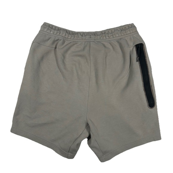 Nike Tech Fleece Shorts Grey Mens Large Drawstring Pockets Casual Athletic - Picture 2 of 5